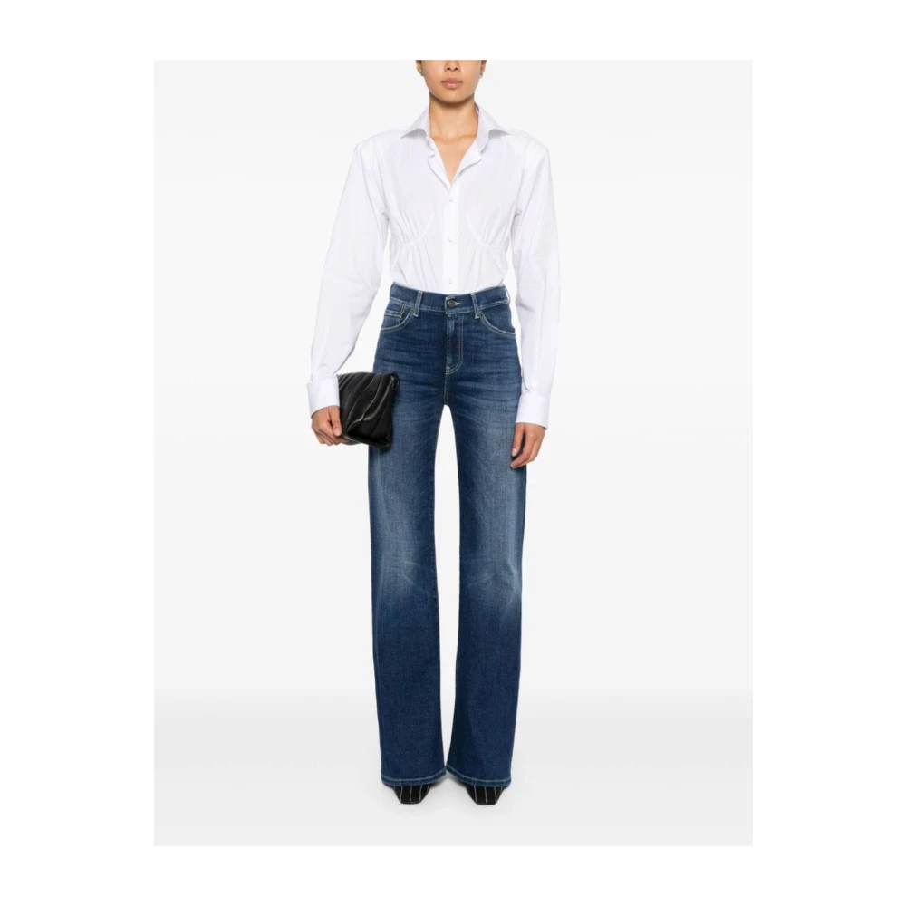 Dondup Klassieke Denim Jeans Blue Dames