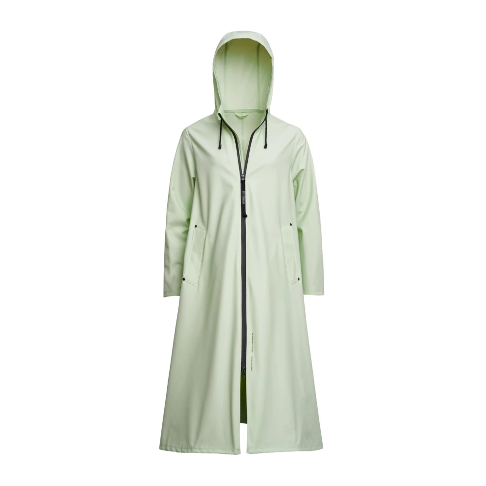 Stutterheim Lichtgewicht Knielange A-Lijn Regenjas Green Dames