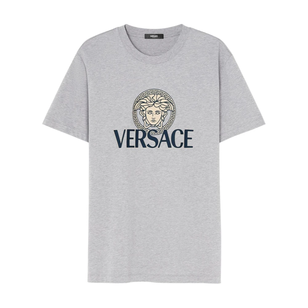 Versace Medusa Head Grijs T-shirt Gray Heren