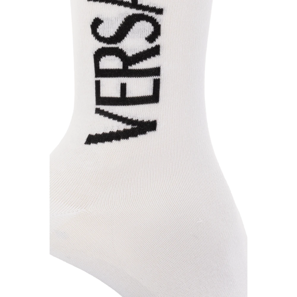 Versace Sokken met logo White Heren