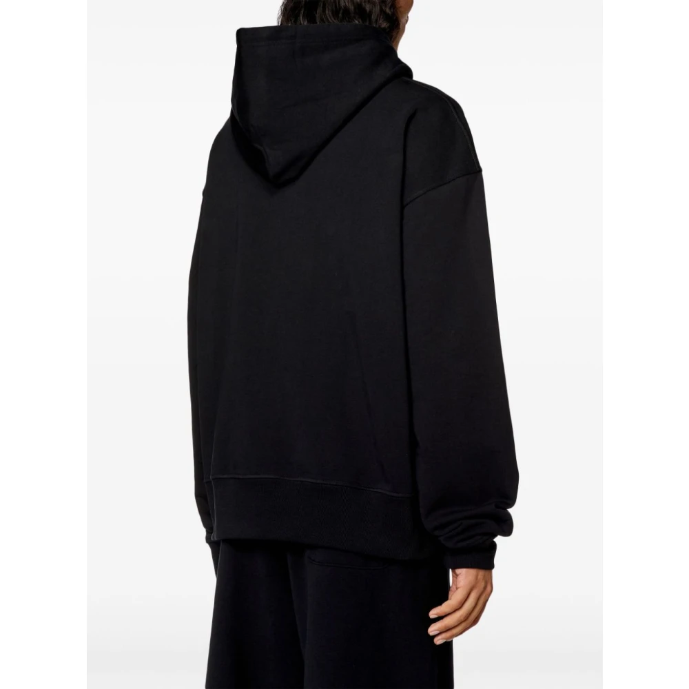 Diesel Zwarte Sweatshirt Casual Stijl Ss25 Black Heren