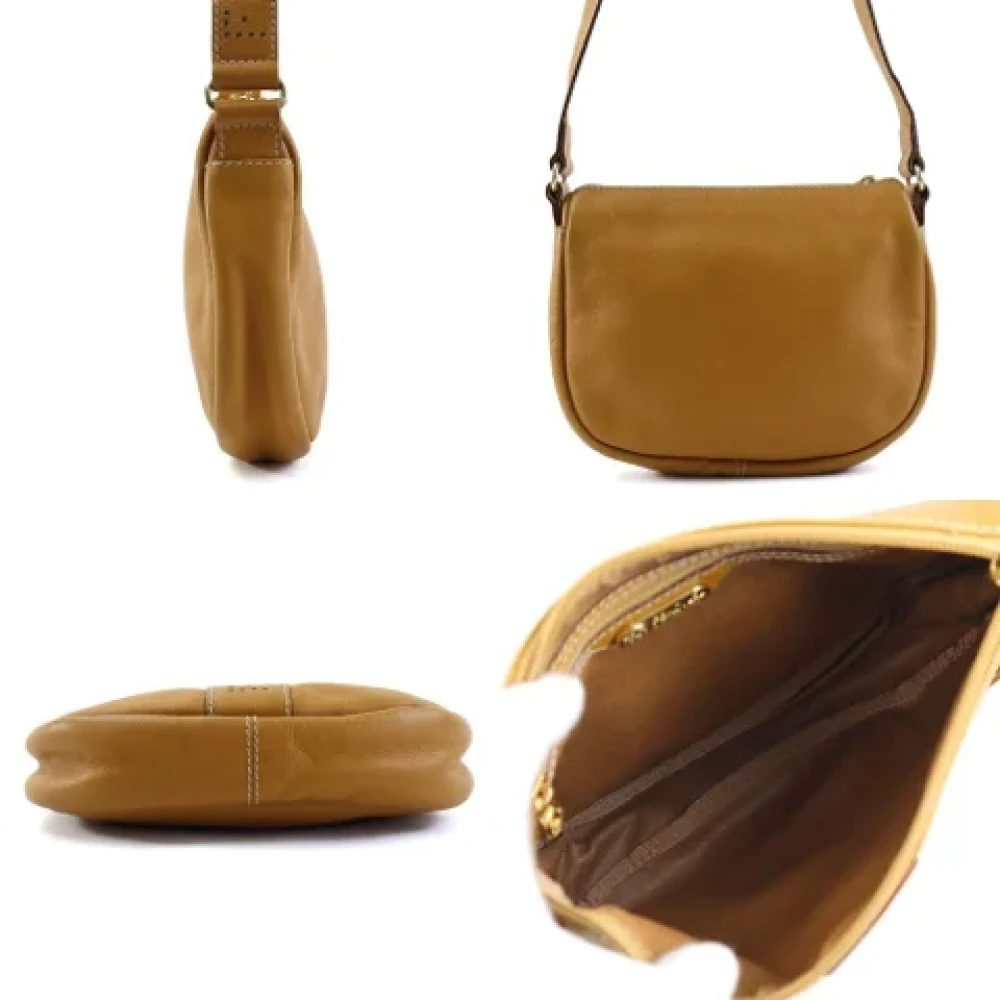 Fendi Vintage Pre-owned Leather fendi-bags Brown Dames