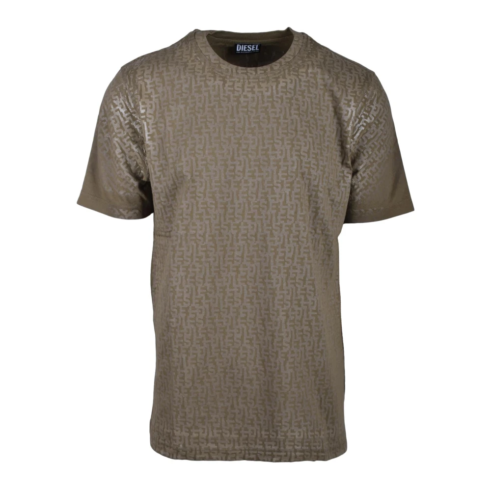 Diesel Katoenen T-shirt Orange Heren
