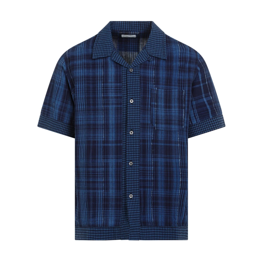 Universal Works Border Road Indigo Shirt Multicolor Heren