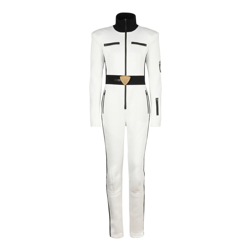 Balmain x Rossignol - monogram ski suit White, Dam