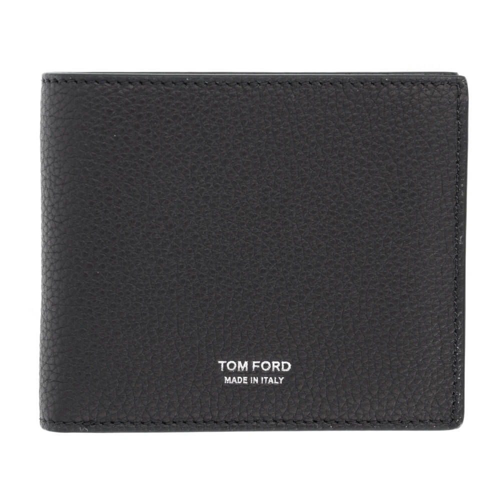 Tom Ford , Wallets & Cardholders, Male, Black, One Size, Grain Leather Classic Bifold Wallet - Image 3