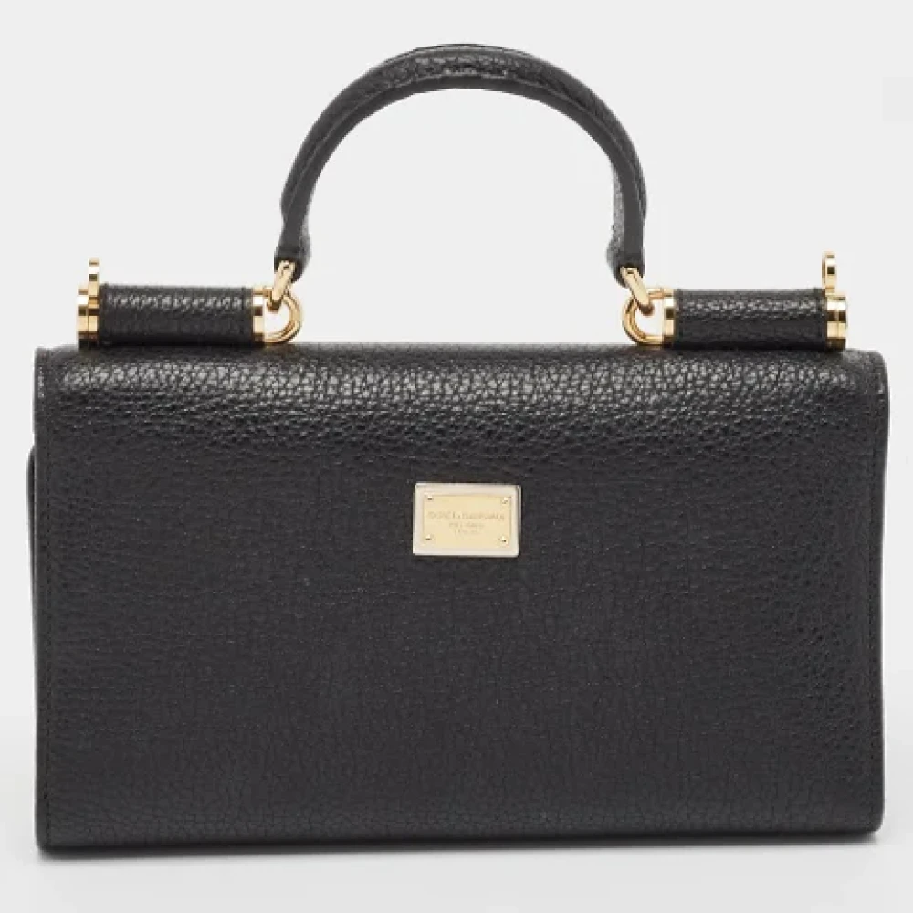 Dolce & Gabbana Pre-owned Leather wallets Black Dames