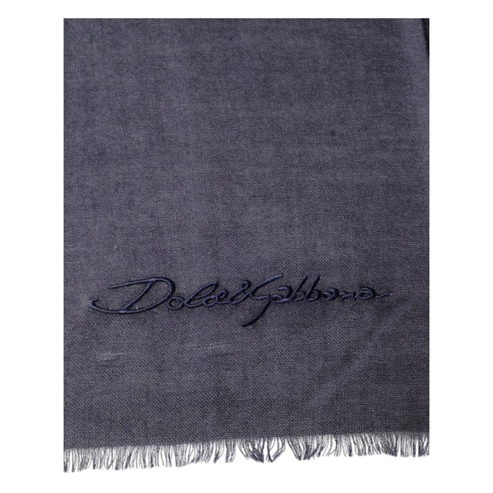 Dolce & Gabbana Women's Black Winter Scarves, One Size, Cashmere Foulard Neck Wrap Scarf