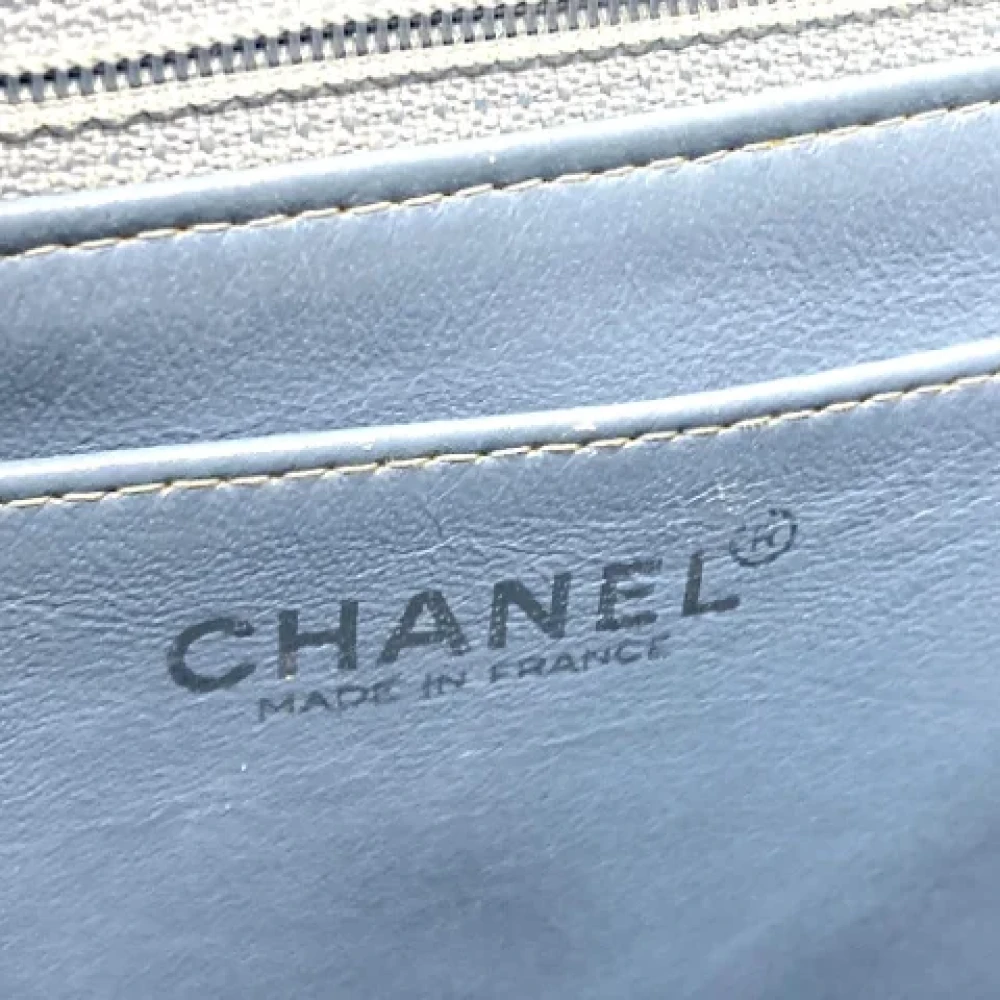 Chanel Vintage Pre-owned Cotton chanel-bags Blue Dames