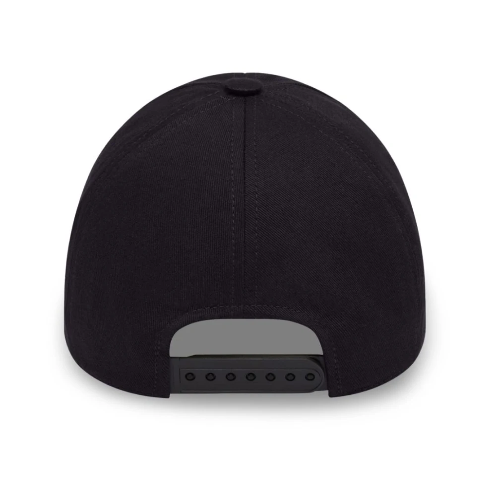 Courrèges Zwarte hoeden met wit AC-logo Black Heren