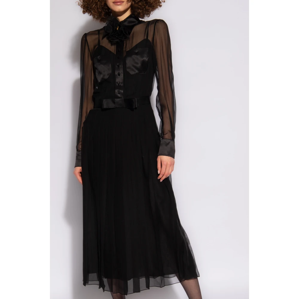 Dolce & Gabbana Zijden jurk Black Dames