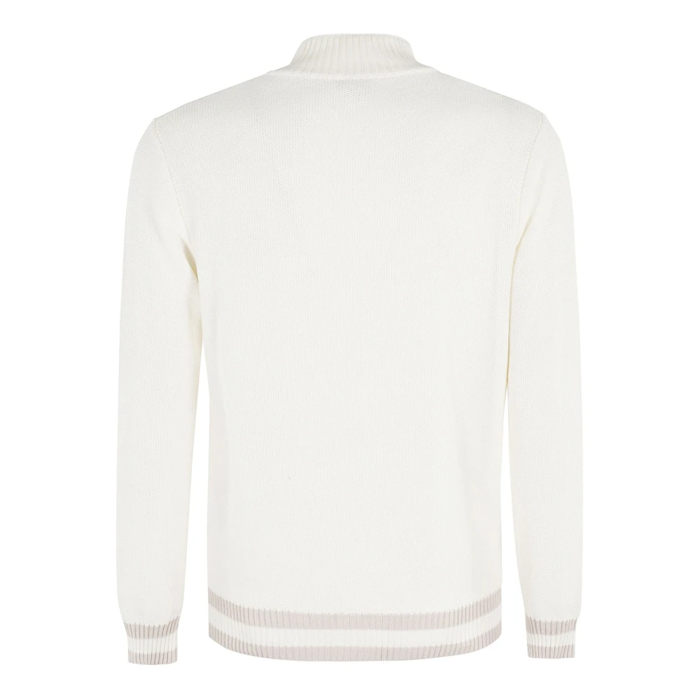 Eleventy Witte Katoenen Vest Trui White Heren