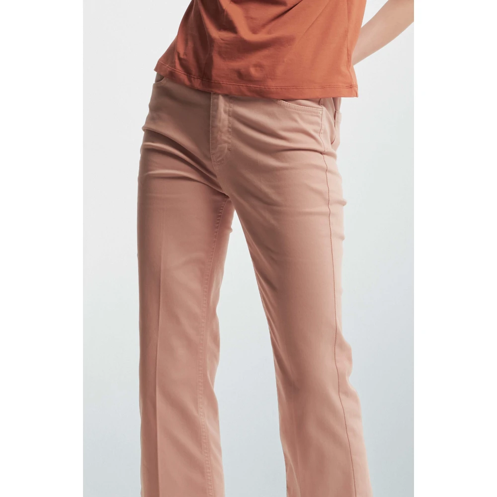 Kocca Wijde Korte Katoenen Broek Red Dames