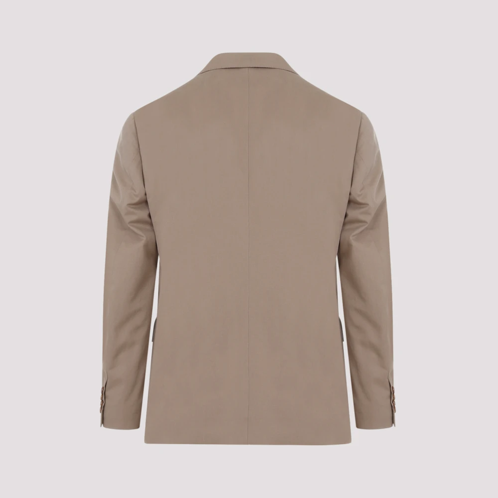 Brioni Beige Katoenen Pak Beige Heren