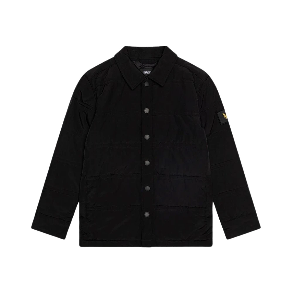 Lyle & Scott Klassisk enfärgad jacka med fickor Black, Pojke