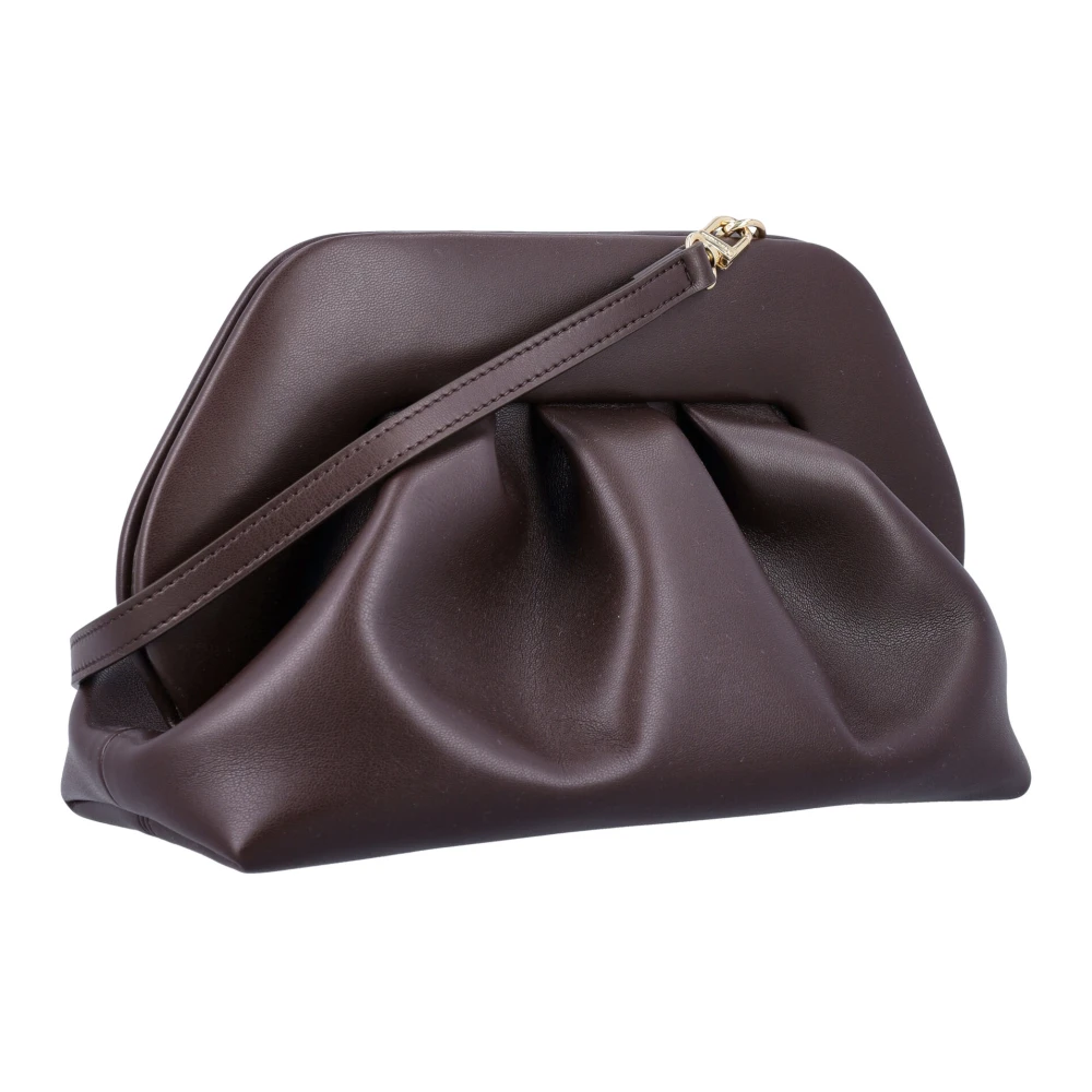 THEMOIRè Vegan Fabric Clutch Handtas Ebony Brown Dames