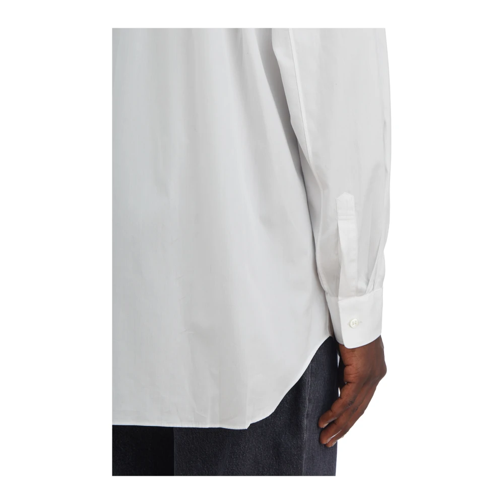 Comme des Garçons Play Katoenen Logo Shirt White Heren