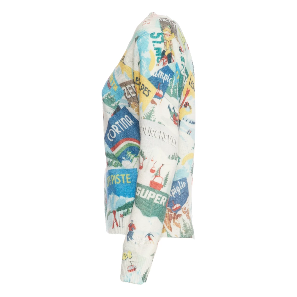 MC2 Saint Barth Multicolor Jacquard Print Trui Multicolor Dames