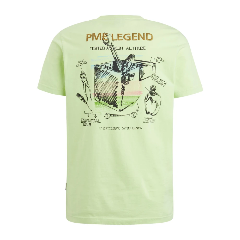 PME Legend Ronde Hals Jersey T-Shirt Green Heren