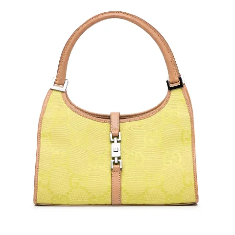 Gucci Vintage Pre-owned Canvas handbags Yellow Dames