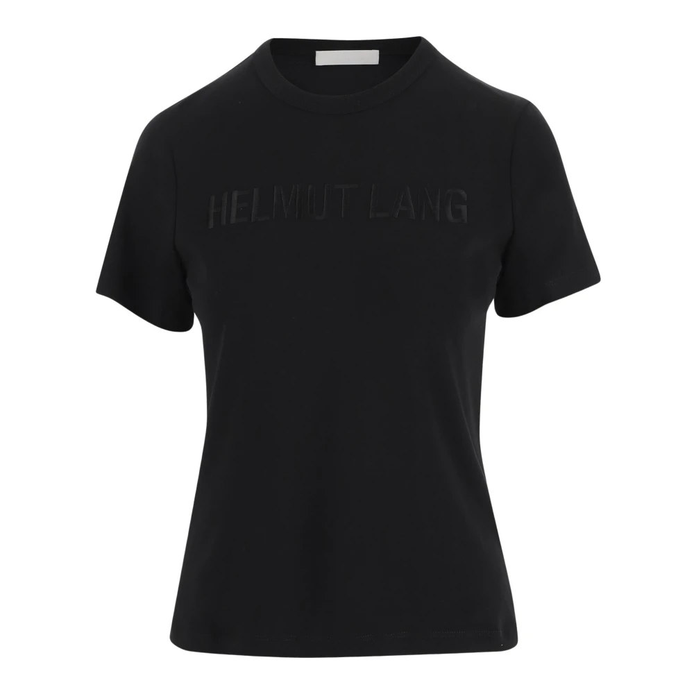 Helmut Lang Katoenen Crew Neck T-shirt Zwart Black Dames