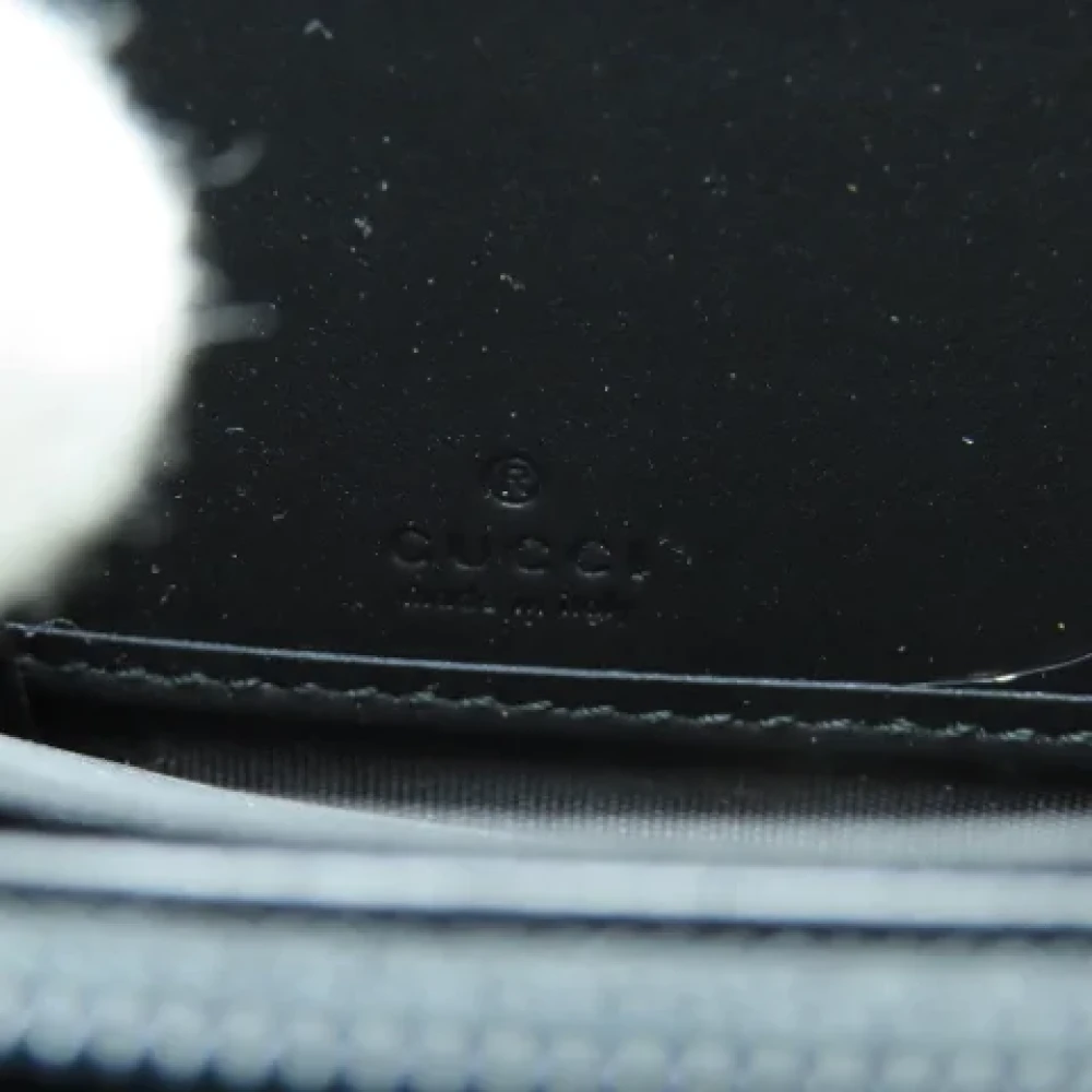 Gucci Vintage Pre-owned Leather wallets Black Dames