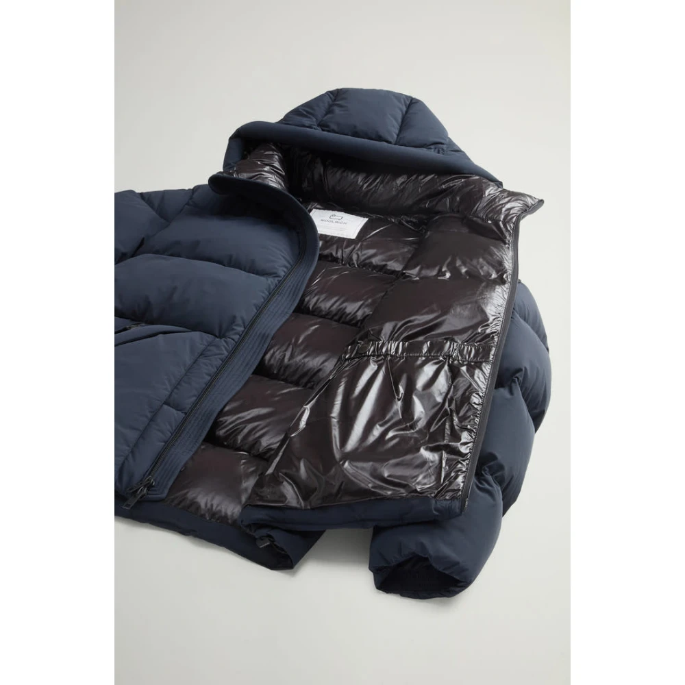 Woolrich Blauwe Donsjas Blue Heren