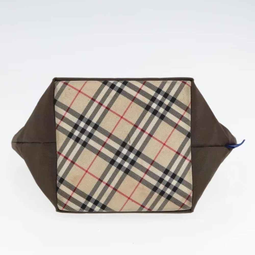 Burberry Vintage Pre-owned Canvas handbags Brown Dames