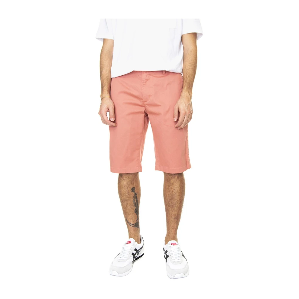 Ben Sherman Hombre Rosado Pantalones Cortos, Rosa, Talla: W34