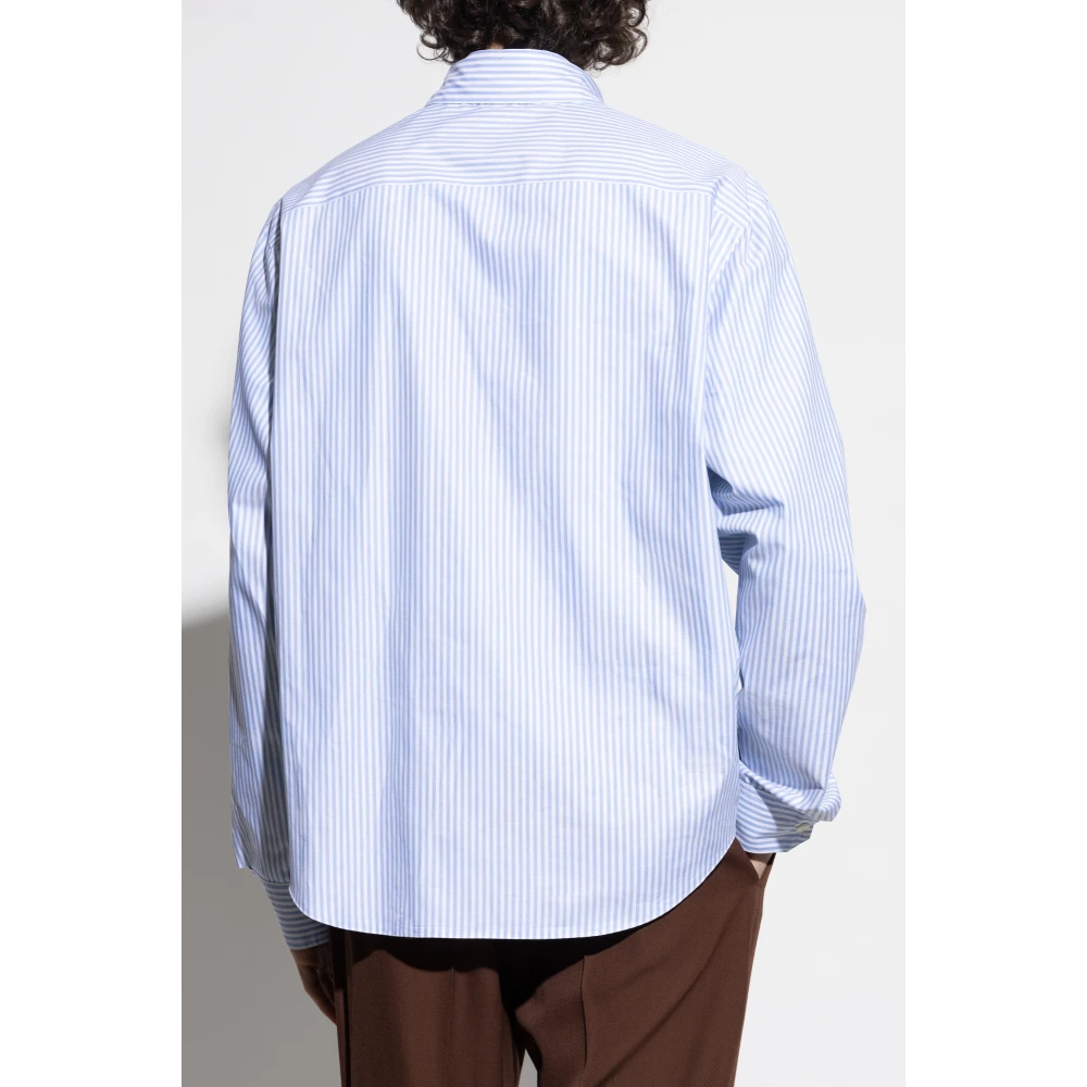 Versace Omkeerbaar overhemd Blue Heren