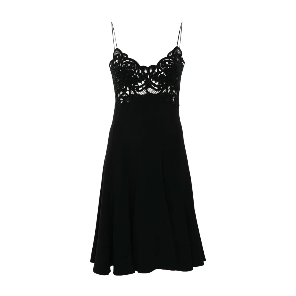 Ermanno Scervino Elegante Bloemenjurk voor Vrouwen Black Dames