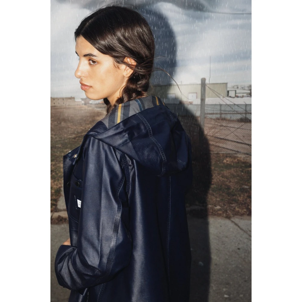 Stutterheim Dames Lee Chore Raincoat Blue Dames