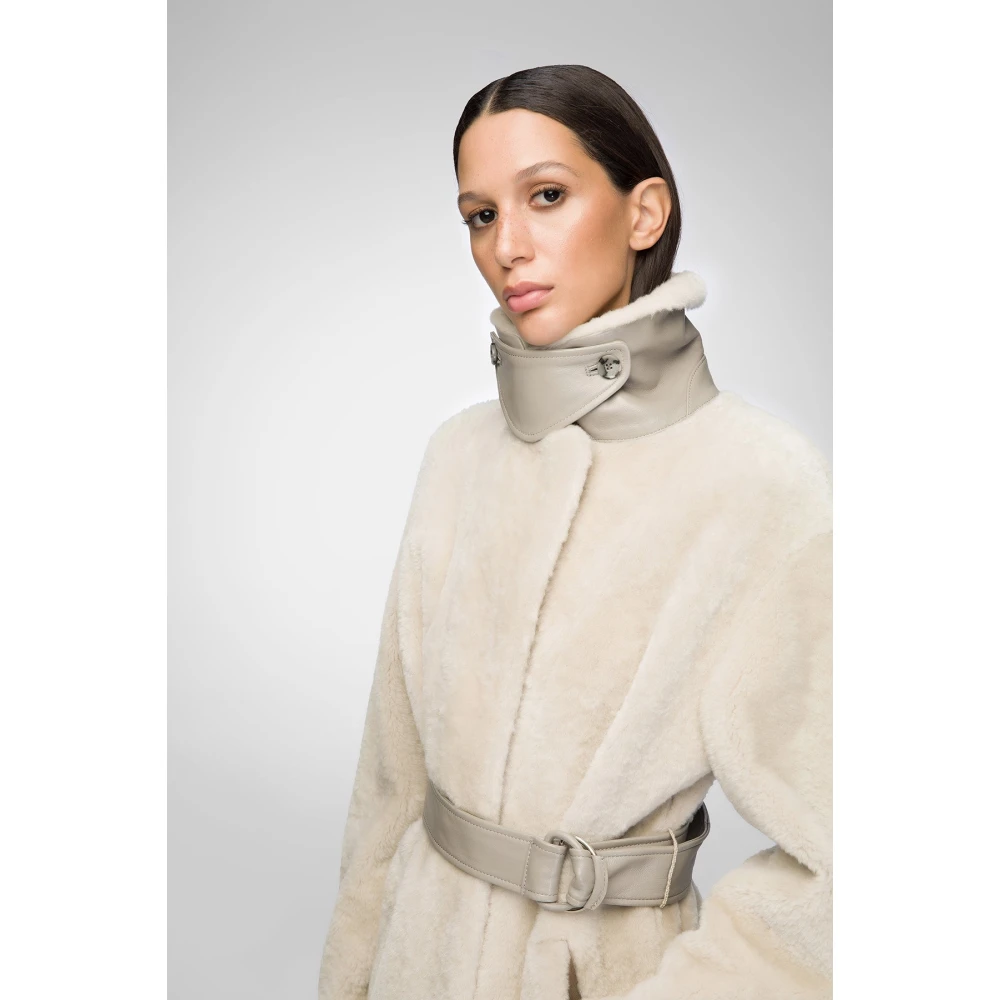 VSP Madeleine Room Shearling Jas Beige Dames