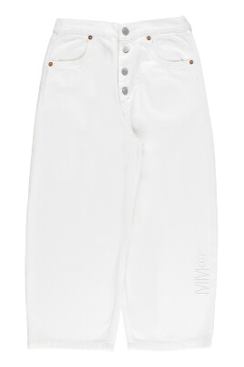 vit-barn-denim-jeans-elastisk-midja