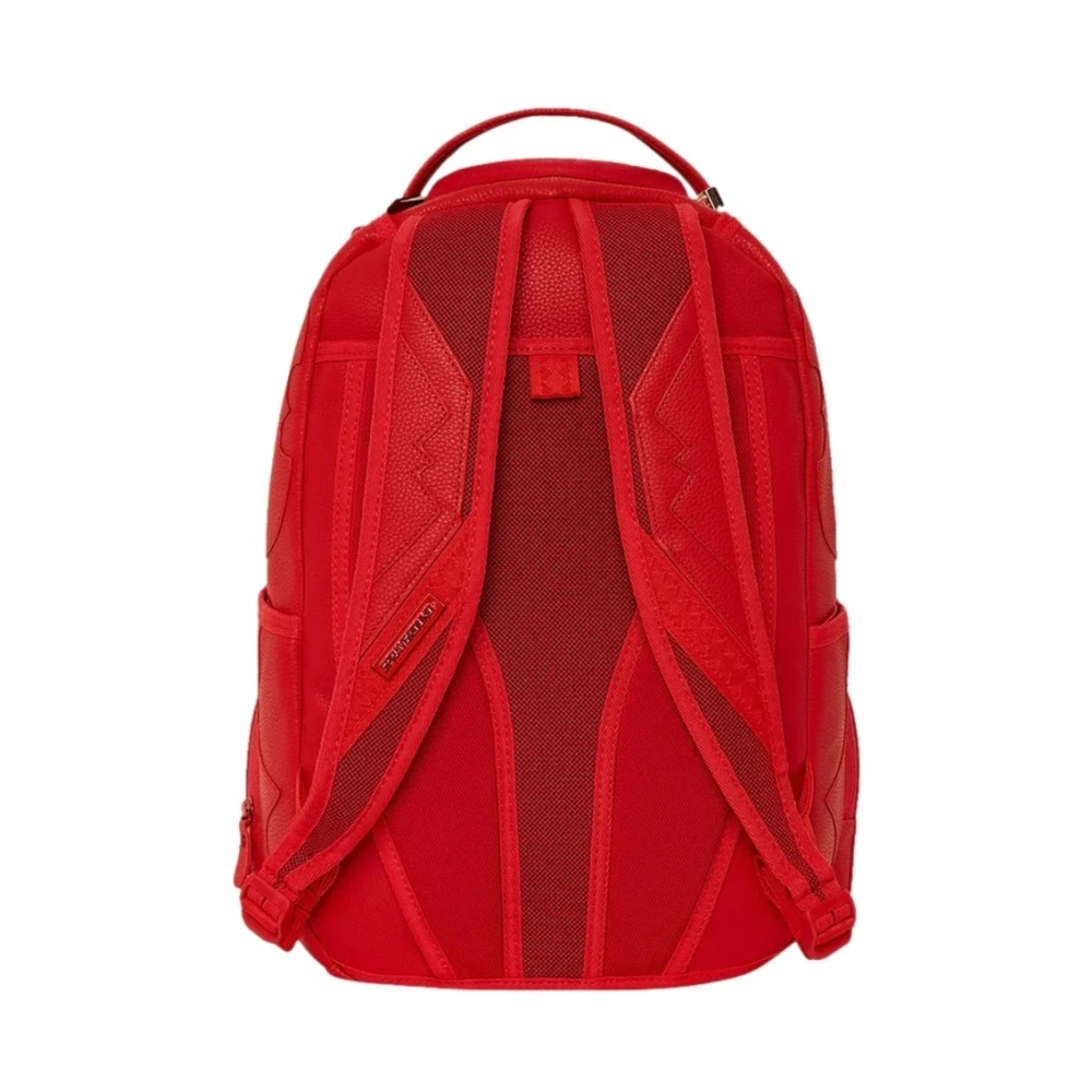 Sprayground Rode Shark 3D Boujee Rugzak Red Heren