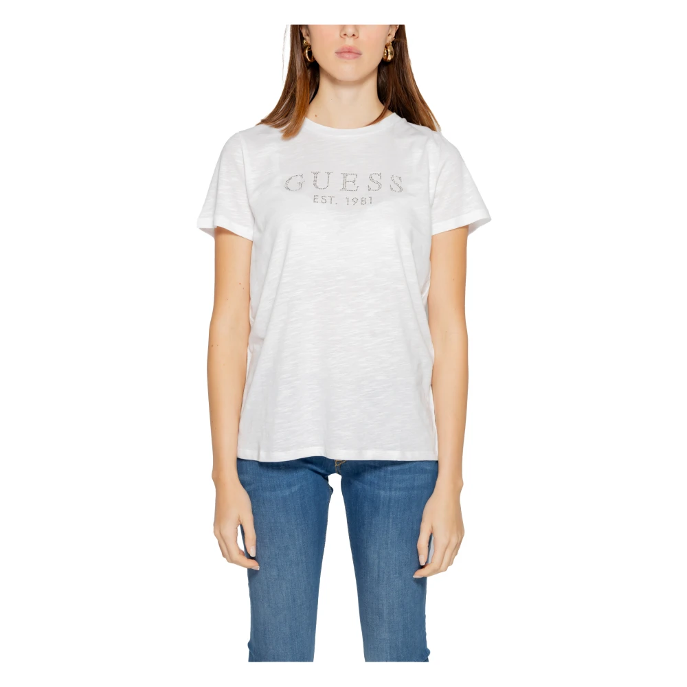 Guess T-Shirt Spring Summer Collectie White Dames