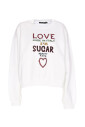 witte-sweatshirt-met-crew-neck-en-print