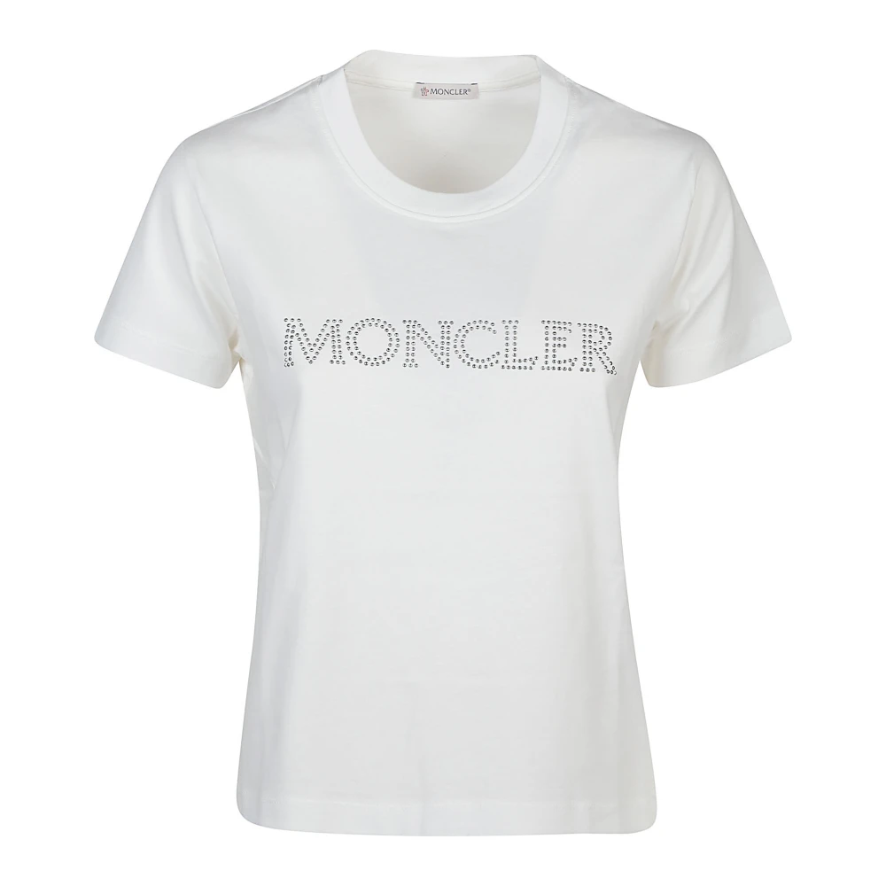 Moncler Witte T-Shirt White Dames