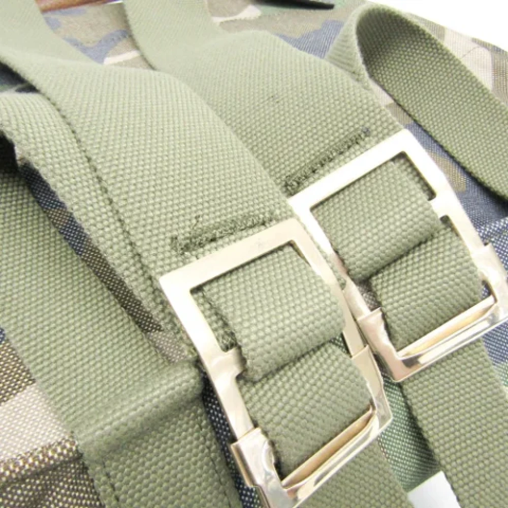 Valentino Vintage Pre-owned Canvas backpacks Green Dames