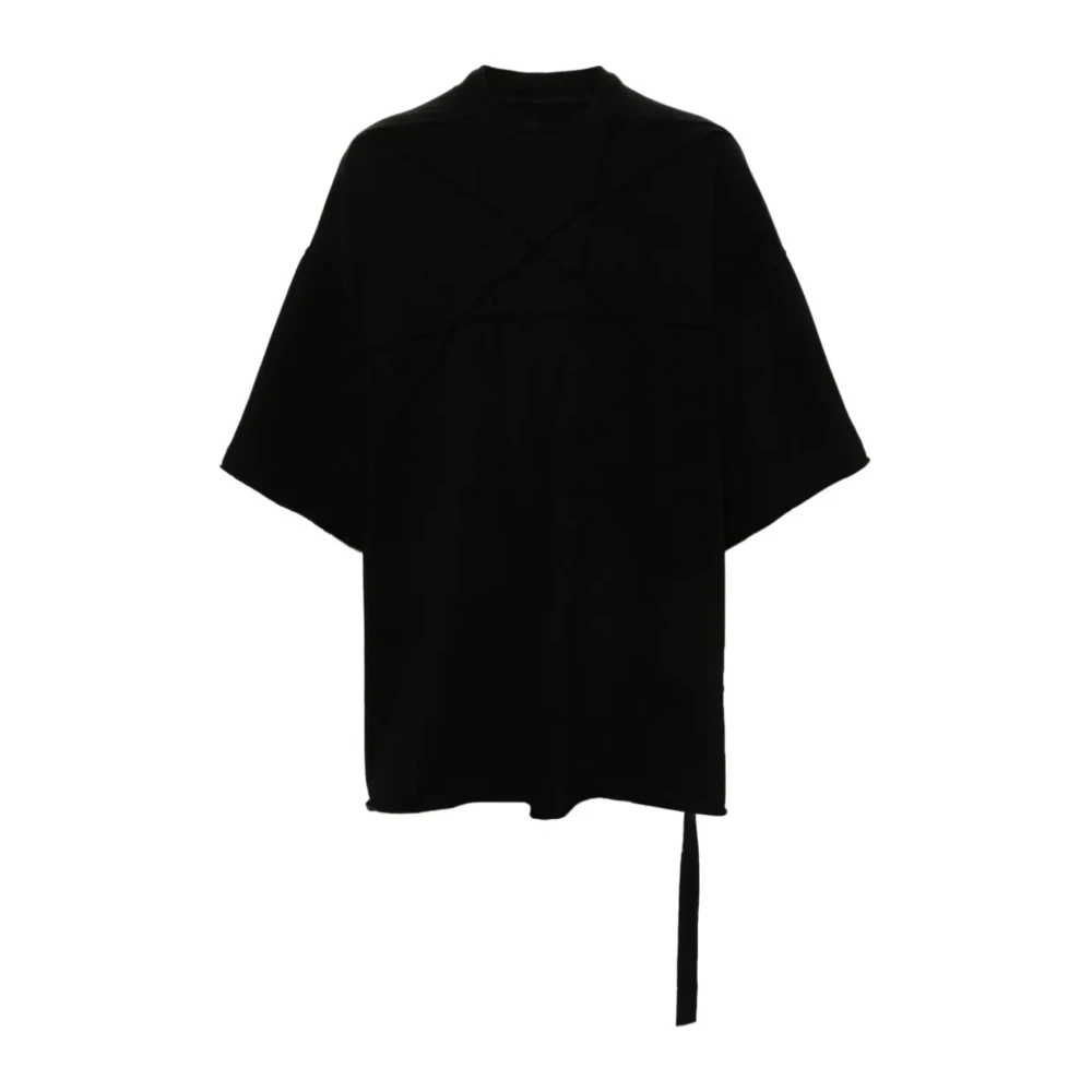 Rick Owens Zwarte Tommy T-Shirt Stijlvolle Casual Kleding Black Heren