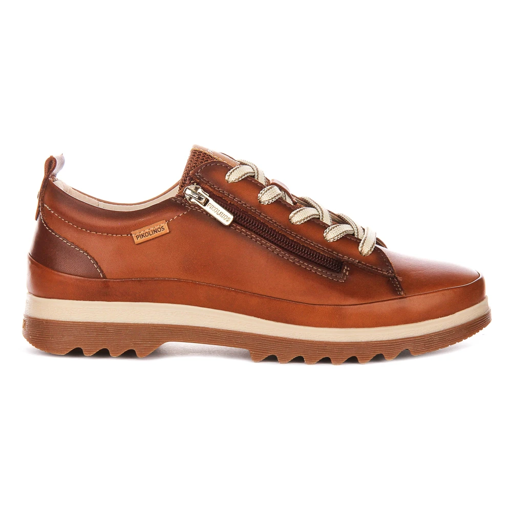 Pikolinos Brown Sneakers, Female, 8 Uk, Vigo Leather Trainers