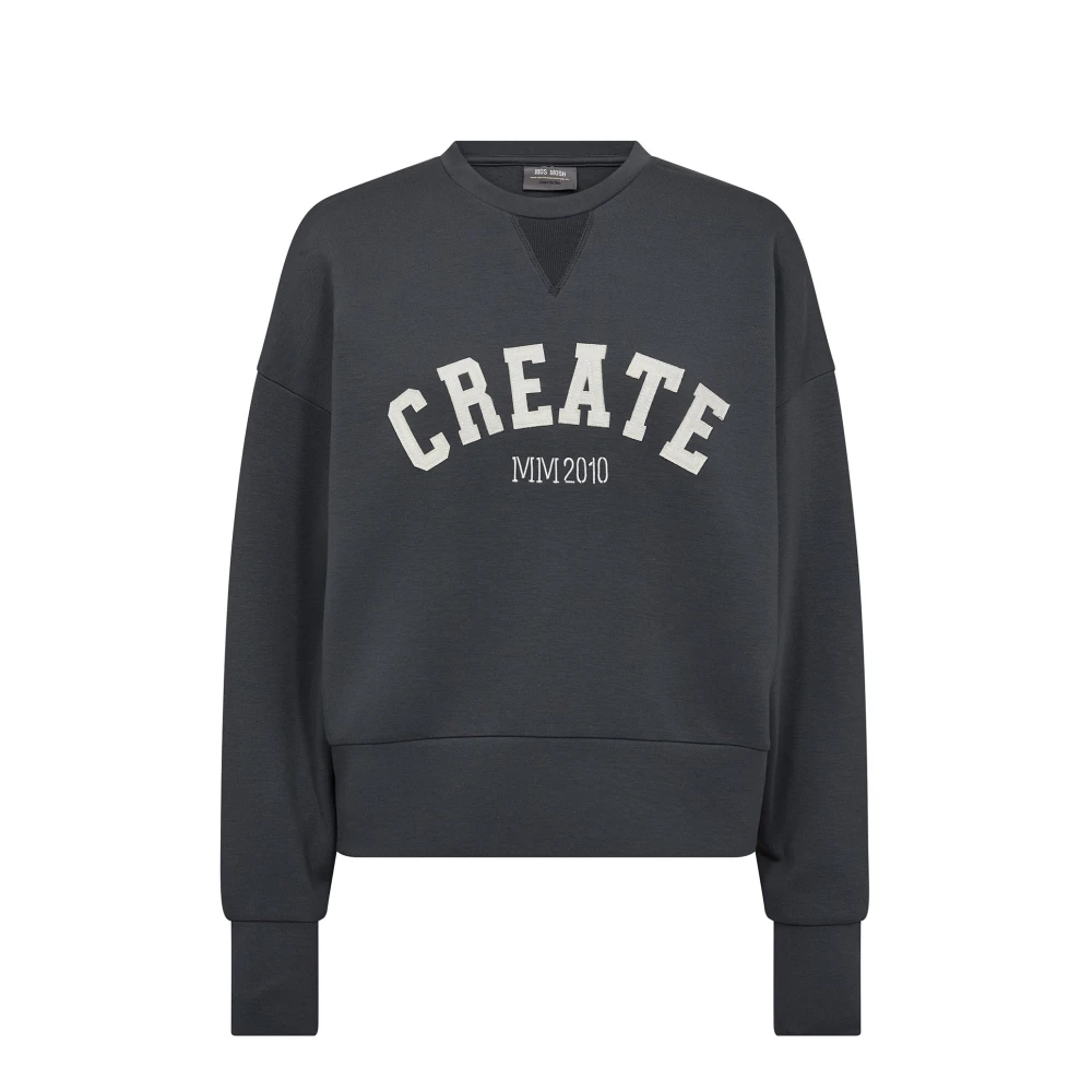 Mos Mosh Women's Black Sweatshirts, Xs, Mmcelli O-Ls Sweatshirt