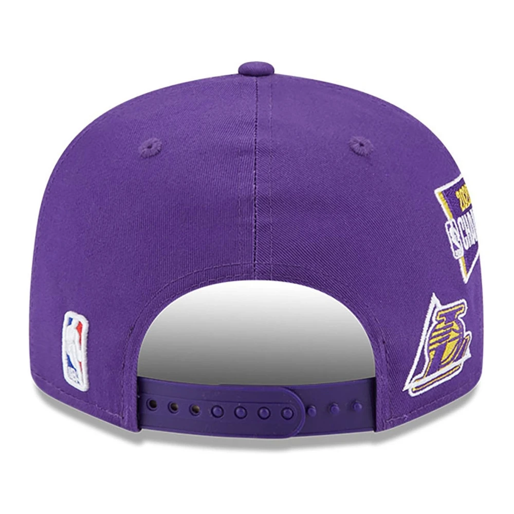 new era Paarse Lakers Champions Patch Pet Purple Heren