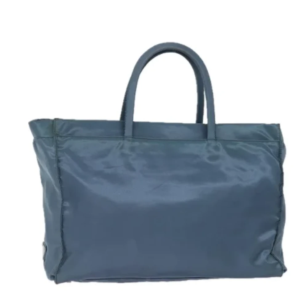 Prada Vintage Pre-owned Nylon totes Blue Dames