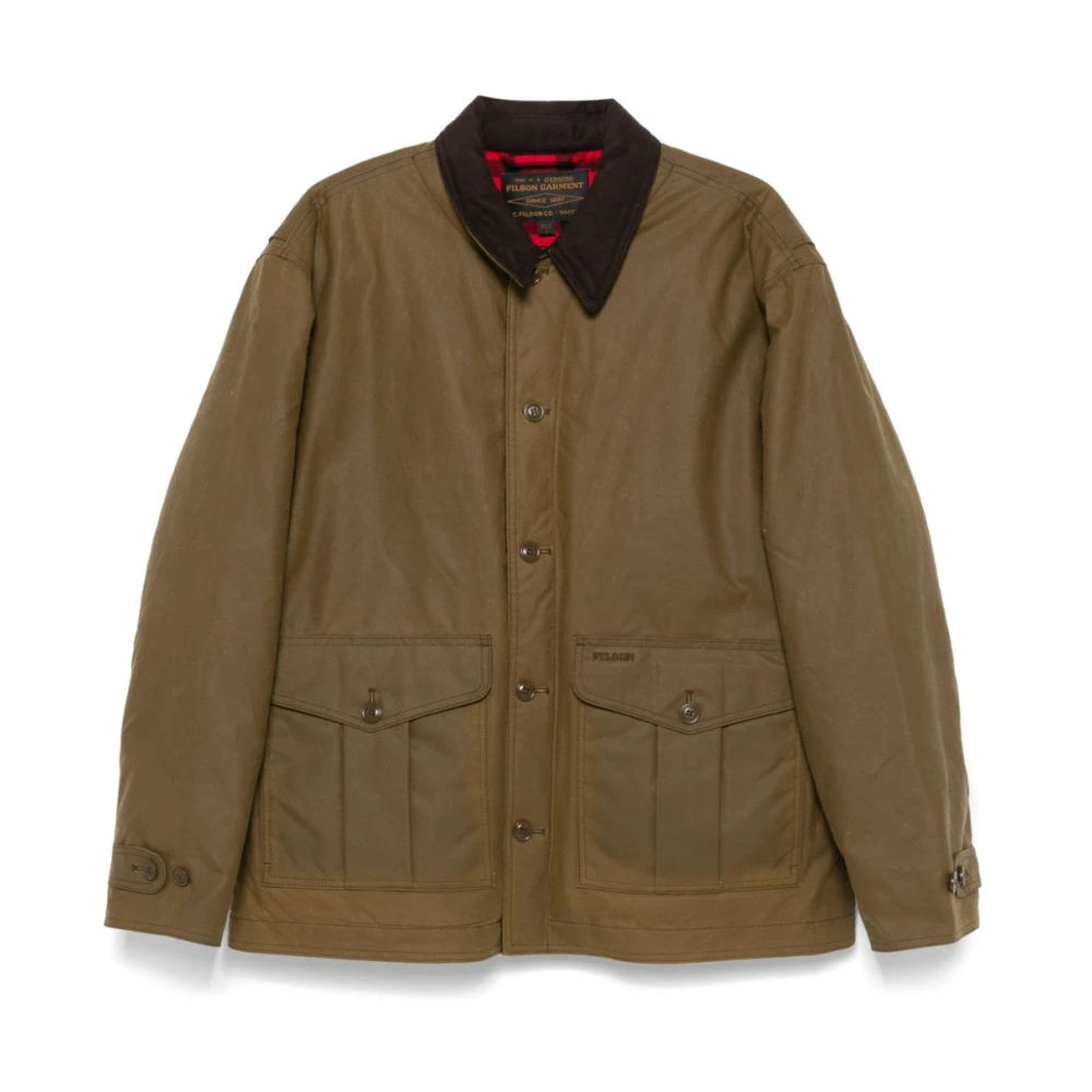 Filson Bruine Katoenen Windjack Brown Heren