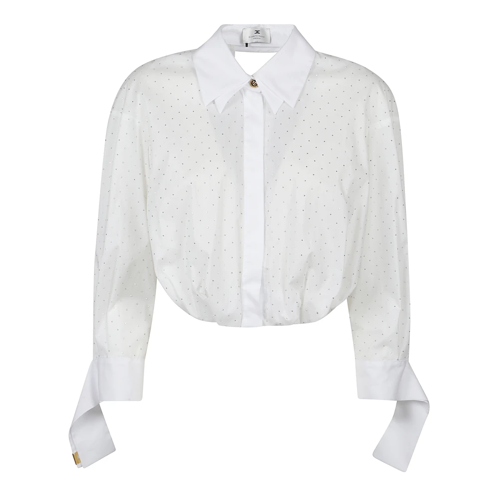 Elisabetta Franchi Stijlvolle longsleeve White Dames