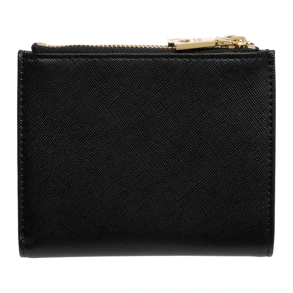 Love Moschino Stijlvolle Snap Portemonnee met Logo Detail Black Dames