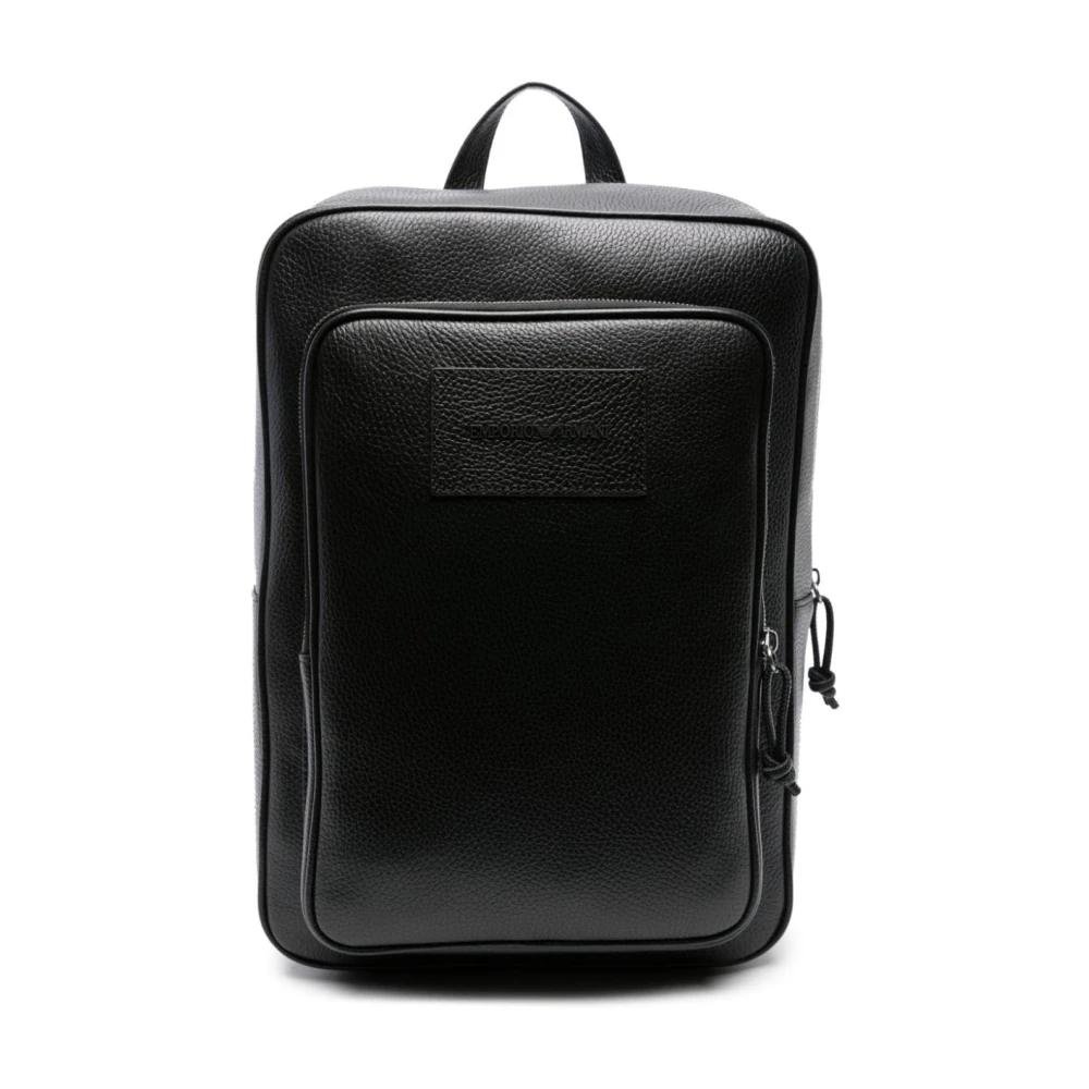 Emporio Armani Mannelijk Zwart Tassen Heren, One Size, Backpacks