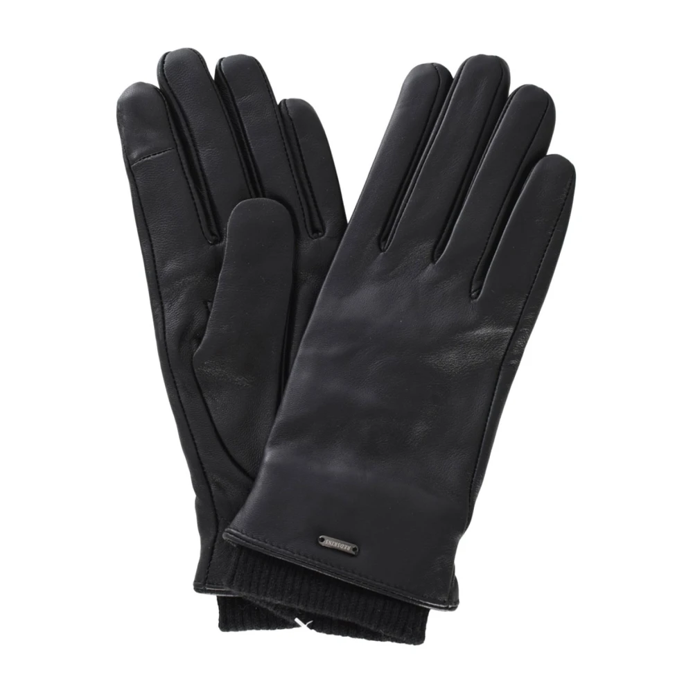 Redskins Leren en textiel handschoenen Zwart Black Heren