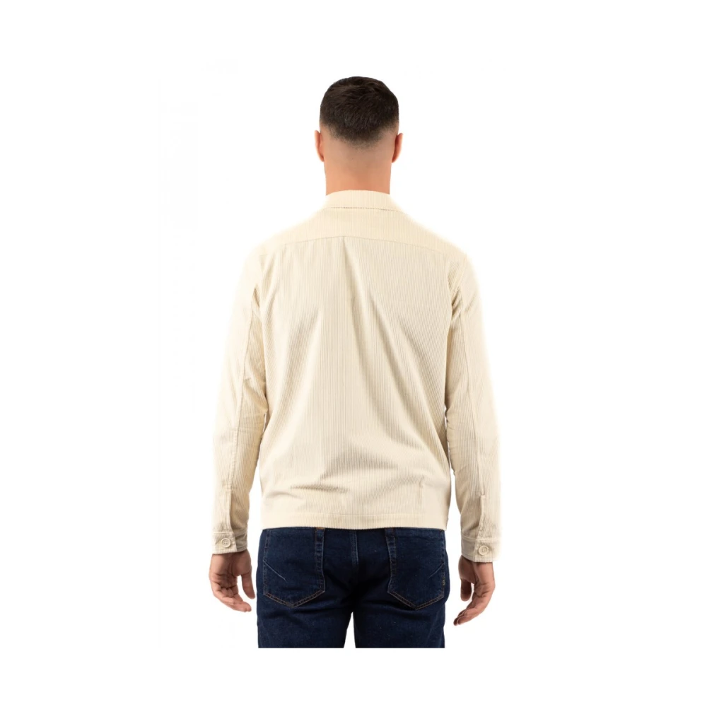 Hindustrie Herenjas Stijl Blouson Beige Heren